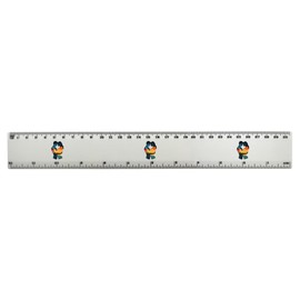 'Couple Embracing' 30cm (12 Inch) White Plastic Ruler (RL00092522)