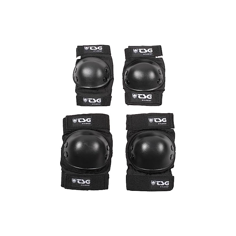 TSG Plain Knee / Elbow Protector Set Black