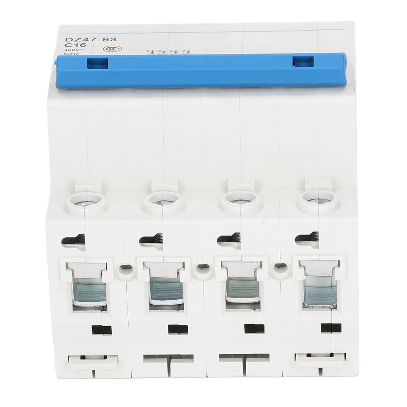 4P Miniature Circuit Breaker DIN Rail Mount Low Voltage Air