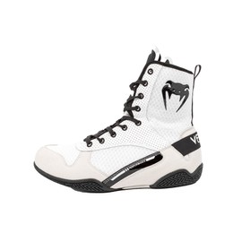 Venum "Elite" Boxing Shoes - White/Black