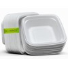 ECOWINGS Small Square Disposable Bowls: Sustainable Elegance for Every Bite