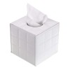 BTSKY PU Leather Cube Tissue Box Holder - Household Office