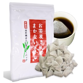 Makanai Hojicha Tea Bag, 0.1 oz (2.5 g) x 100, Large Capacity, Shizuoka Tea Non-woven Fabric, Convenient, Zipper Included, Sanei