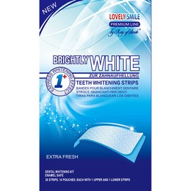 Ray of Smile 28 LOVELY SMILE Premium Line Teeth Whitening Strips - Zahnaufhellung ohne Zahnempfindlichkeit, Peroxidfrei - Schnelle Wirkung - Sicher für Zahnschmelz, 28 WHITE-STRIPS von RAY OF SMILE