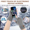 fauson Fingerless Gloves for Women -Winter Gloves Men Fingerless Glove