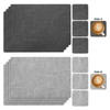 Myir JUN Washable Place Mats and Coasters, Washable Double-Sided Placemats,