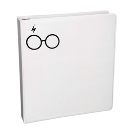 Bargain Max Decals Wizard Glasses Decal Notebook Car Laptop 5.5" (Black)