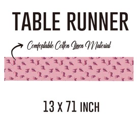 Leopard Print Table Runner, Kitchen Dining Table Decor, Cute Wild Animals Cheetah Print Decor Table Runners for Indoor Outdoor Home Farmhouse Holiday Wedding Birthday Party Decoration, 13 x 71 Inch