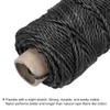 sourcing map Twisted Mason Line Nylon Twine String Cord Black