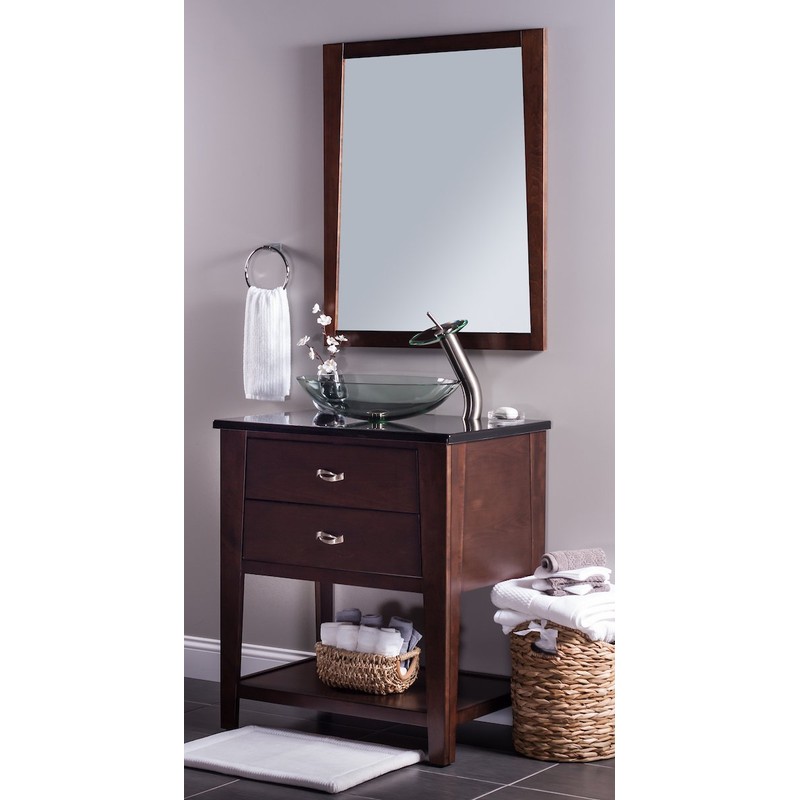 Novatto TIG-8012C Ovale Glass Vessel Bathroom Sink, Clear