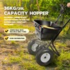 DNA MOTORING DNA MOTORING 80lb Walk-Behind Broadcast Spreader 36KG/29L Capacity,