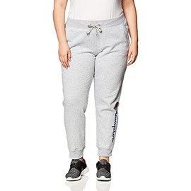 Champion Women's Powerblend Joggers, Script Logo, Oxford Gray-Y07459, Small
