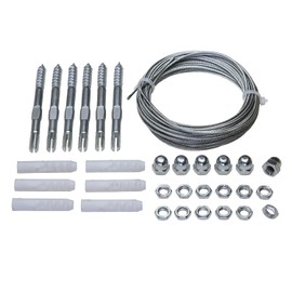 Spago Plant Climbing Aid with Wire Rope Diameter 2 mm and Hook Trellis 10 m