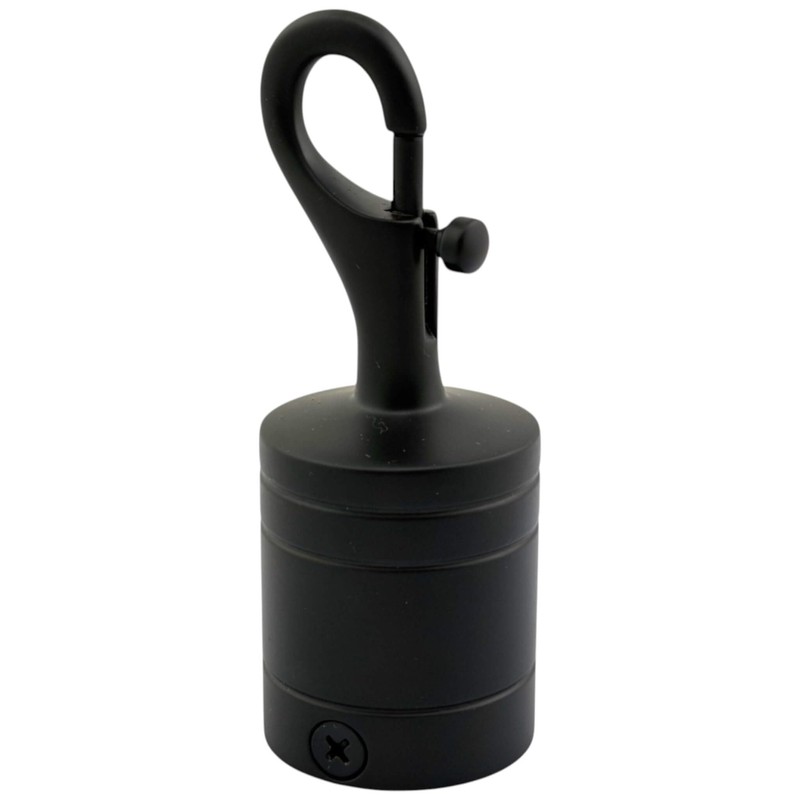 36mm Powder Coated Black Trigger Hook And Eye Plate Decking