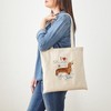 CafePress Dachshund Tote Bag Natural Canvas Tote Bag, Reusable Shopping