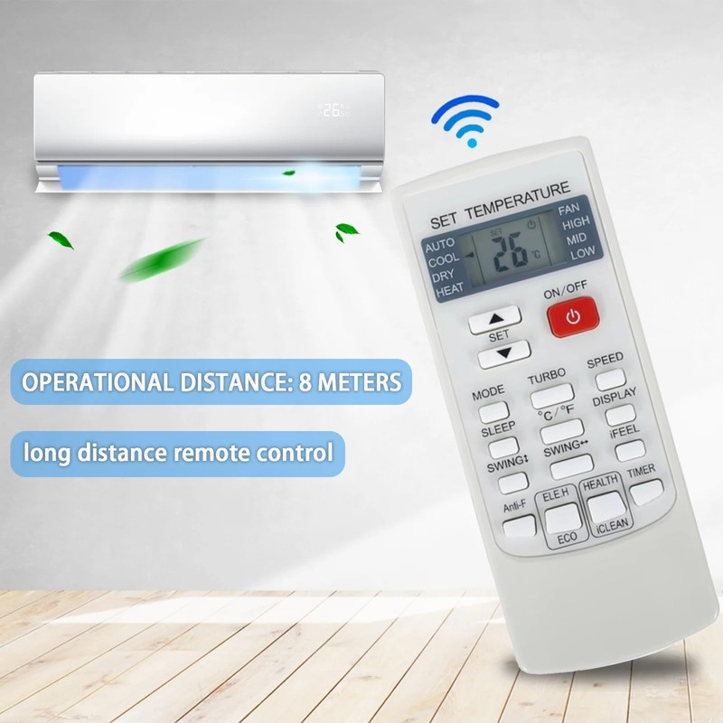 YKR-H/102E Replacement Remote Control for AUX Air Conditioner YKR-H/101E YKR-H/102E