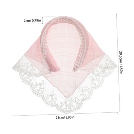 SAFIGLE 2PCS Stylish Triangle Bandana Turban for Women Lightweight Non Slip Head Coverings Elegant Hair Decor for Summer Outings