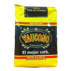 Puerto Rico Coffee Lovers - Value Pack 1 (Yaucono, Crema, Mami, Del Patio) & Two Pouches of Accent Garlic,Onion & Annatto Seasoning as a free Sample!