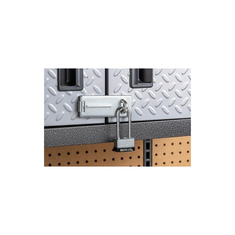 BRINKS 172-42011 Laminated Steel Padlock with 2-1/4" Shackle, 40mm