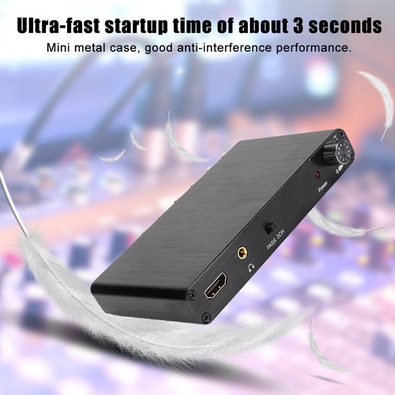 4K 3D HDMI 5.1 to Analog Output Digital Audio Decoder