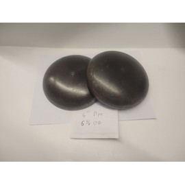 steel Pipe cap: domed steel weld on 6-5/8" OD (1 cap)