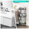 HapiRm Standing Corner Shower Caddy - 3 Tier Corner Shower