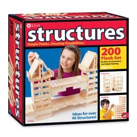 MindWare New - MindWare KEVA Structures - 200 Plank Set - Ages 5+ | 1+ players
