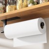 Paper Towel Holder Under Cabinet Assembly, [More Sturdy] Self Adhesive
