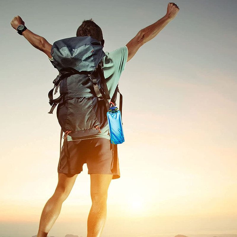 700 ml Foldable Water Bottles, Reusable Drinking Bottle, Foldable Drinking