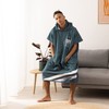 HOMELEVEL Unisex Bath Poncho - Surf Poncho Made of Cotton/Polyester