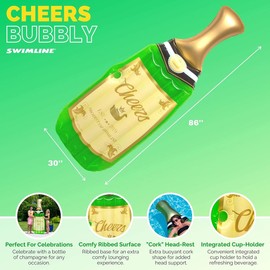 Swimline Cheers Bubbly Pool Float