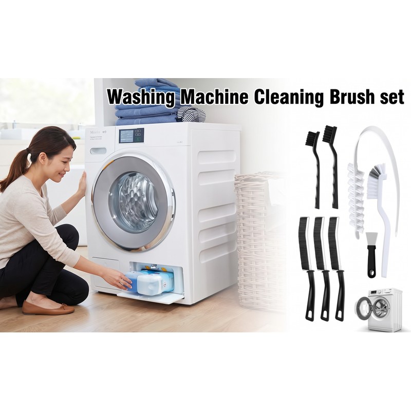 Multi-Purpose Cleaning Brush Set for Washing Machines and Home –