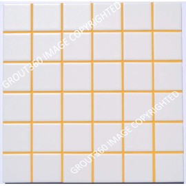 Grout 360 Sunflower Yellow Sanded Tile Grout for Tile Installation Jobs. Use on Floors, Walls, Back Splashes, Showers, and Mosaics. (5)