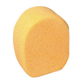 Sax Synthetic Polyurethane All-Purpose Oval Sponge, Yellow, 6" H x 4" W x 2" Thick
