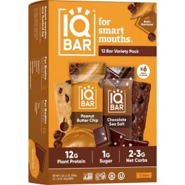 Iqbar Barras De Proteina Organica Vegana Pack Variado 12pack                                                                                          