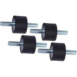고무 마운트 M8 1 4 20 스크류 펌프 댐퍼용 진동 감쇠 화합물 엔드 솔레이터 2개 포함 Rubber Mount M8 1 4 20 Screw Pump Damper Vibration Damping Compound End Mount 2 Pieces Included