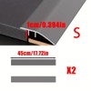 17.72-Inch Modular Aluminum Ramp for Doorway Transitions – 2-Piece Anti-Slip