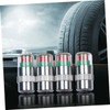 Vaguelly 4pcs Auto Tire Pressure Monitor Caps Indicator Valve Stem