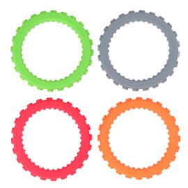 4pcs Baby Teethers Bracelet Silicone Refrigerable Heat Resistant Gum Relief Teething Toys