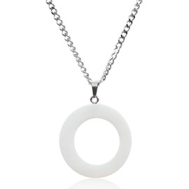 Marble Stories Marble Necklaces for Women, Trendy Long Necklaces for Women, Ring Necklace Jewelry, Heart Necklace for Couples, Western Jewelry Gifts for Her, One size, marble, No Gemstone