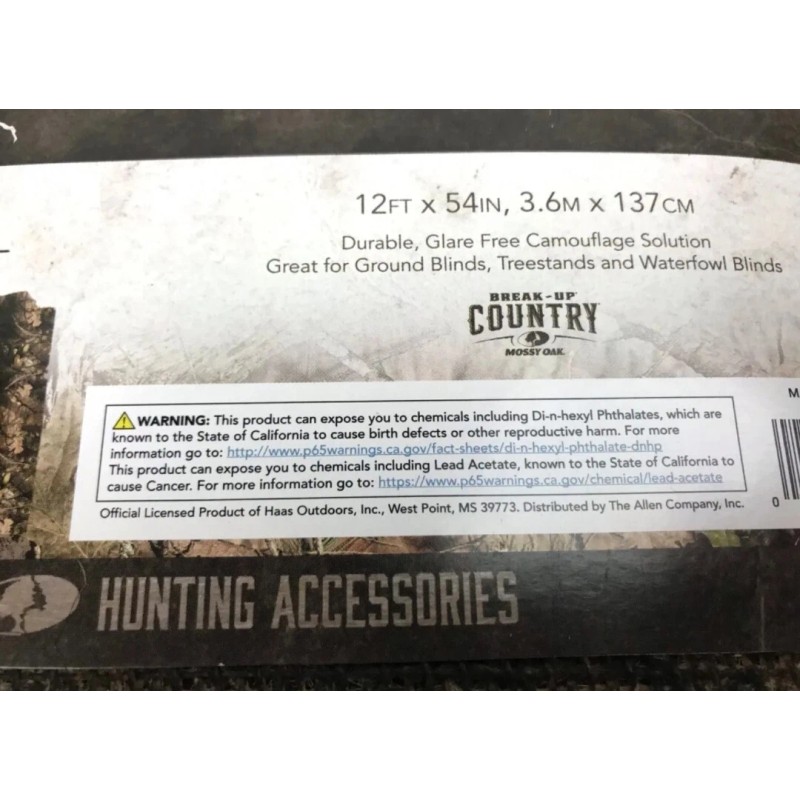Mossy Oak Camo Burlap Camouflage Blind by Break-Up Country 12ft