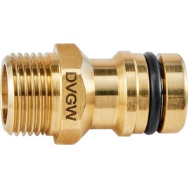 Geka 809AKSB Device Plug Drinking Water G 3/8 Inch MS DVGW VP550, Gold, 18 x 8 x 13 cm