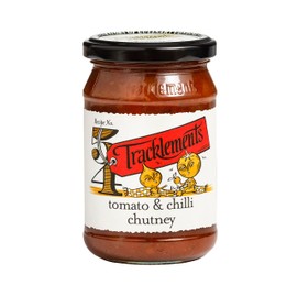 Tracklements Tomato & Chilli Chutney, an Ideal Condiment for Toast and Grilled Cheese or Partnered with Chicken Parmigiana, Vegetarian and Vegan Friendly, Gluten Free, 290g Jar