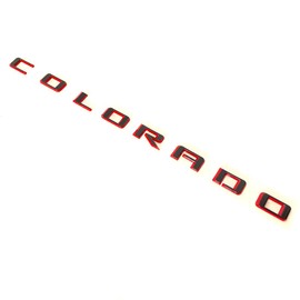 3pack OEM 2023 Colorado Plus LT Emblem 3D Letters Badge Compatible with fits 2019-2025 Colorado 84113503 85594766 (Redline)