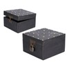 Treasure Props Storage Box with Password Lock Retro Wooden Storage