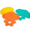 Bright Starts Gummy Buddies 3-Pack Textured Teethers - BPA-Free Elephant,
