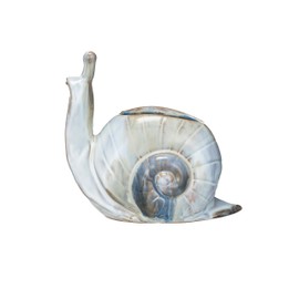Creative Co-Op Stoneware Snail Vase/Planter with Reactive Glaze, Multicolor