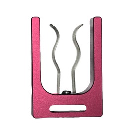 Magnetic Golf Holder Clip for Golf Cart, Aluminum Alloy Golf Cart Hold with Secure Grip & Hook & Loop Strap, Golf Cart Accessories, Ideal Golf Gifts for Men - Pink