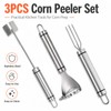 Corn Peeler for Corn on the Cob, 2026 Upgraded 3PCS