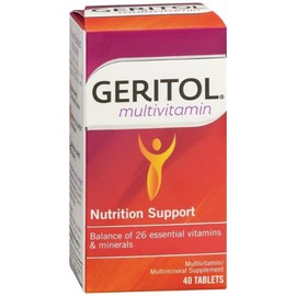 Geritol Nutrition Support Multivitamin/Multimineral Supplement Tablets 40 EA